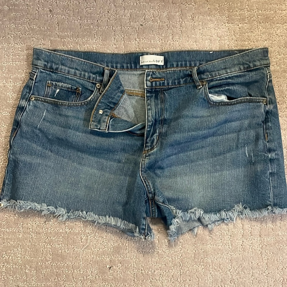 Loft jean shorts
